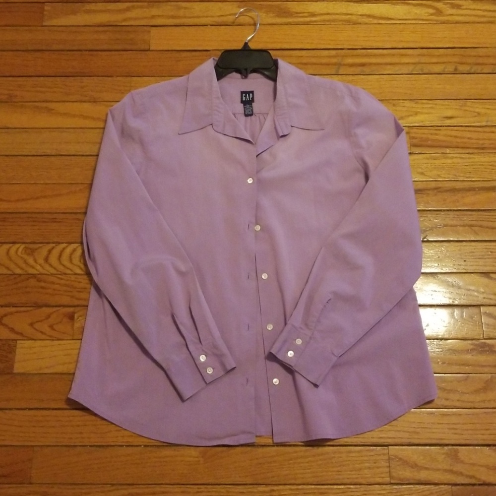 Lavender Button Down shirt, XL